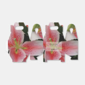 Elegant Oriental Lilies Wedding Bedankdoosjes (Uitgevouwen)