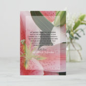 Elegant Oriental Lilies Wedding Hartelijk dank Bedankkaart (Staand voorkant)