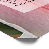 Elegant Oriental Lilies Wedding Seding Chart Poster (Hoek)