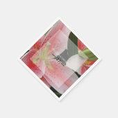 Elegant Oriental Lilies Wedding Servet (Hoek)