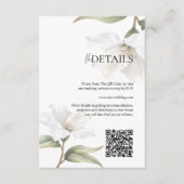 Elegant Oriental Magnolia Wedding Informatiekaartje (Voorkant)