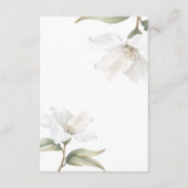 Elegant Oriental Magnolia Wedding Informatiekaartje (Achterkant)