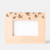 Elegant Origami papieren kraanmonogram Gegraveerde Lijstjes (Voorkant)