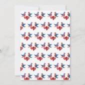 Elegant, Originele Tortelduifjes Bruiloft Kaart (Achterkant)