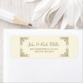 Elegant  Ornament 1 de Etiketten van het Adres van (Insitu)