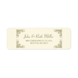 Elegant  Ornament 1 de Etiketten van het Adres van