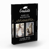 Elegant Ornament Black Afstuderen Keepslag 2 Fotoblokken (Links)