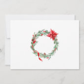 Elegant Ornament CHRISTMAS HOLIDAY BRUNCH Kaart (Achterkant)