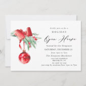 Elegant Ornament CHRISTMAS HOLIDAY OPEN HOUSE Kaart (Voorkant)