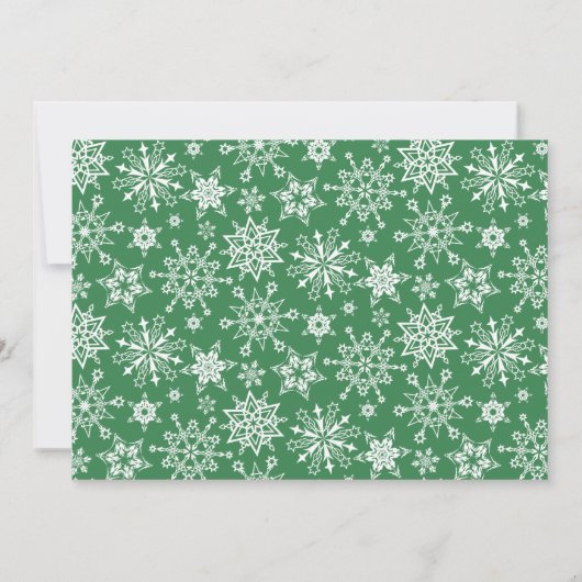 Elegant Ornament CHRISTMAS HOLIDAY OPEN HOUSE Kaart (Achterkant)