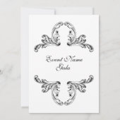 Elegant  Ornament Formal Kaart (Achterkant)