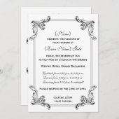 Elegant  Ornament Formal Kaart (Voorkant / Achterkant)