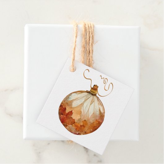 Elegant Ornament kerstcadeau Label (In situ)