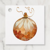 Elegant  Ornament kerstcadeau Label (Voorkant)