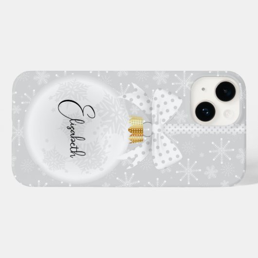 Elegant Ornament Kerstmis Case-Mate iPhone Case (Achterkant (horizontaal))