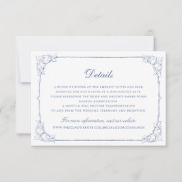  Elegant Ornament Lijst bruiloft details Kaart