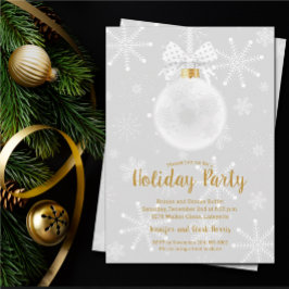 Elegant Ornament op Snowflakes Vakantie Kaart