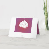 Elegant Ornament Santa Slapigh Kerstfeestdag Kaart (Achterkant)