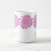 Elegant Ornament White/Roze Mok (Center)