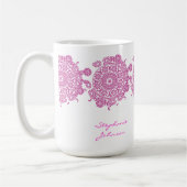 Elegant Ornament White/Roze Mok (Links)