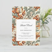 Elegant Ornamental Floral Vrijgezellenfeest Kaart (Staand voorkant)