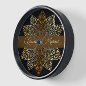 Elegant Ornamental Gold en Black Ramadan Mubarak (Hoek)
