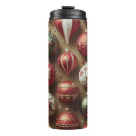Elegant Ornaments Christmas Tumbler  for Families Thermosbeker