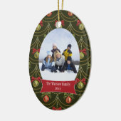 Elegant ornaments kerstvakantiefoto-versiering keramisch ornament (Links)
