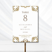 Elegant Ornate Baroque Christian Wedding  Kaart