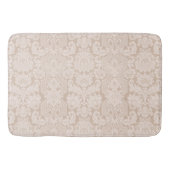 Elegant Ornate Cream Victorian Damask Badmat (Voorkant)