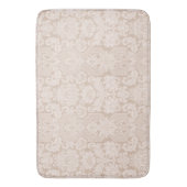 Elegant Ornate Cream Victorian Damask Badmat (Voorkant Verticaal)