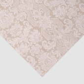 Elegant Ornate Cream Victorian Damask Tissuepapier (Detail)