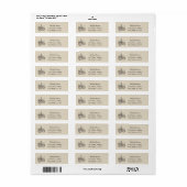 Elegant  oud fietsenlinnen etiket (Full Sheet)