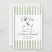 Elegant oud geld vrijgezellenweekend kaart (Voorkant)