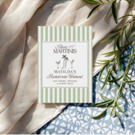 Elegant oud geld vrijgezellenweekend kaart