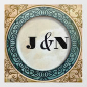  Elegant Oud Ontwerp Venster Cling Raamsticker (Vel)