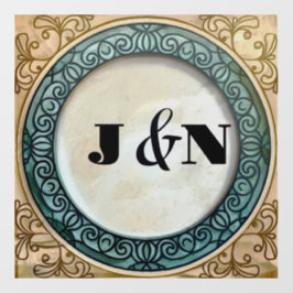  Elegant Oud Ontwerp Venster Cling Raamsticker