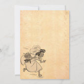 Elegant  Oude Stijl Rustic 50s Retro Wedding Kaart (Achterkant)