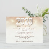 Elegant oudejaarsfeest kaart (Staand voorkant)