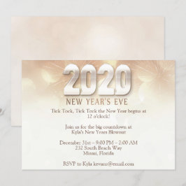 Elegant oudejaarsfeest kaart