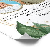 Elegant ouders van de Bride Dank u Gift Idea Poster (Hoek)