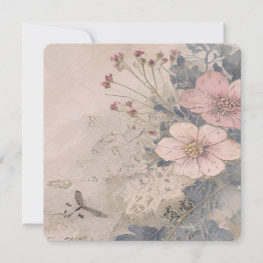 Elegant ouderwets Save the Date Kaart (Voorkant)