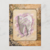 Elegant  ouderwets tandartscadeau briefkaart (Voorkant)