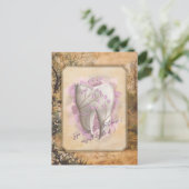 Elegant  ouderwets tandartscadeau briefkaart (Staand voorkant)