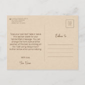 Elegant  ouderwets tandartscadeau briefkaart (Achterkant)