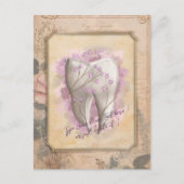 Elegant  ouderwets tandartscadeau briefkaart (Voorkant)