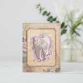 Elegant  ouderwets tandartscadeau briefkaart (Staand voorkant)