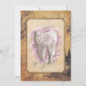 Elegant ouderwets tandartscadeau kaart (Achterkant)