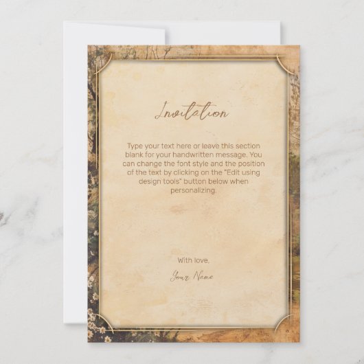 Elegant  ouderwets tandartscadeau kaart (Voorkant)