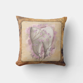 Elegant  ouderwets tandartscadeau kussen